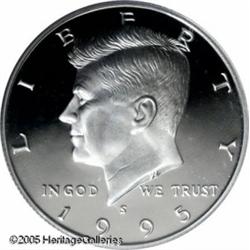 1995-S 50C  Clad PR70 Deep Cameo PCGS. This is one