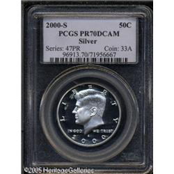 2000-S 50C  Silver PR70 Deep Cameo PCGS. Fantastic