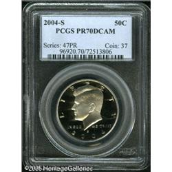 2004-S 50C  Clad PR70 Deep Cameo PCGS. Watery jet-b