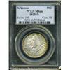 Image 1 : 1935-D 50C  Arkansas MS66 PCGS. Pretty rainbow colo