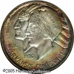 1935-S 50C  Arkansas MS67   NGC. Original and attr