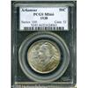Image 1 : 1938 50C  Arkansas MS66 PCGS. Typically sharply str