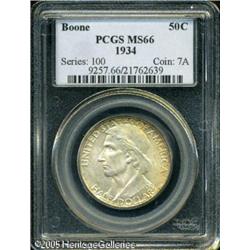 1934 50C  Boone MS66 PCGS. Fully struck and nearly