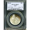 Image 1 : 1937 50C  Boone MS67 PCGS. Mostly gray-silver color