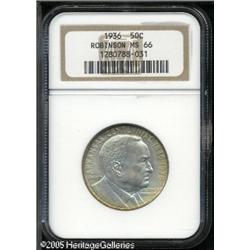 1936 50C  Robinson MS66 NGC. Well struck, with flas