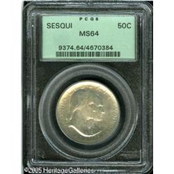 1926 50C  Sesquicentennial MS64 PCGS. Well struck f