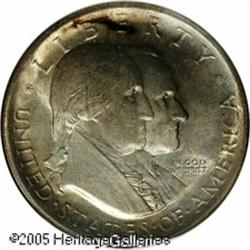 1926 50C  Sesquicentennial MS65 NGC. Well defined f
