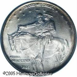 1925 50C  Stone Mountain MS67 PCGS. The surfaces ar