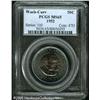 Image 1 : 1952 50C  Washington-Carver MS65 PCGS. Both sides a