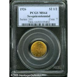 1926 $2 1/2  Sesquicentennial MS64 PCGS. The rich o