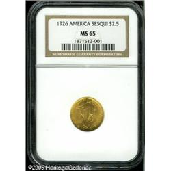 1926 $2 1/2  Sesquicentennial MS65 NGC. It often se
