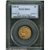 Image 1 : 1909-D $5  MS63 PCGS. Well struck with attractive r