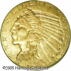 1910-D $5  MS64 PCGS. This is an appealing example