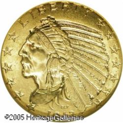 1913 $5  MS64 NGC. Highly lustrous and possessing a