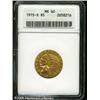 Image 1 : 1915-S $5  MS60 ANACS. Fully lustrous with delicate