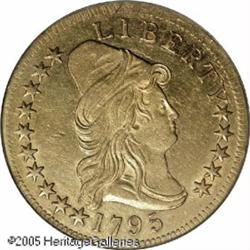 1795 $10  13 Leaves--Reverse Repaired--NCS. AU Detail