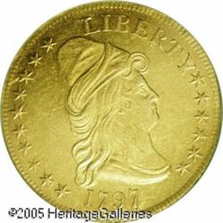 1797 $10  Large Eagle--Damaged--NCS. AU Details. B.