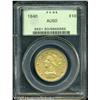 Image 1 : 1840 $10  AU50 PCGS. Normally found in lower grades
