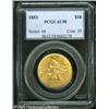 Image 1 : 1853 $10  AU58 PCGS. Intricately struck for the typ
