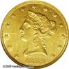 Image 1 : 1859 $10  AU55 NGC. The 1859 is a rare issue with o