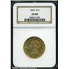 Image 3 : 1859 $10  AU58 NGC. A scarce and underrated issue t
