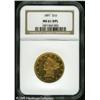 Image 1 : 1891 $10  MS61 Deep Mirror Prooflike NGC. Although