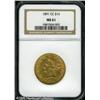 Image 1 : 1891-CC $10  MS61 NGC. Fully lustrous and bright wi