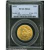 Image 1 : 1893 $10  MS63 PCGS. Softly struck with bright lust