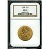 Image 1 : 1898 $10  MS65 NGC. Two tiny marks on Liberty's che