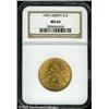 Image 1 : 1907 $10  MS64 NGC. Straw-gold surfaces display sof