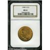 Image 1 : 1908-S $10  MS61 NGC. Deep orange-gold patina over
