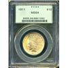 Image 1 : 1911 $10  MS64 PCGS. Sharply struck with bright sat