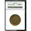 Image 1 : 1911-D $10  AU53 ANACS. A scarce issue with the low