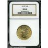 Image 3 : 1912 $10  MS66 NGC. Very light yellow gold with hin