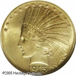 1913-S $10  MS67 NGC. With an original mintage of j