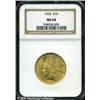 Image 1 : 1926 $10  MS64 NGC. Apricot-gold patina with soft l