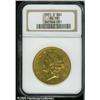 Image 3 : 1851-O $20  AU58 NGC. Bright greenish-gold color wi