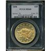 Image 3 : 1858 $20  MS60 PCGS. Slightly prooflike in the fiel