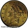 Image 1 : 1859 $20  AU55 PCGS. A scarcer date in high circula