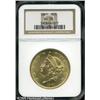 Image 1 : 1861 $20  AU58 NGC. This Civil War issue retains co