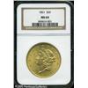 Image 3 : 1861 $20  MS64 NGC. The 1861 Twenty is by far the m