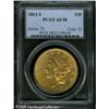 Image 3 : 1861-S $20  AU58 PCGS. Boldly struck for this scarc