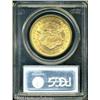 Image 4 : 1865 $20  MS60 PCGS. A satiny and lustrous coin tha