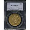 Image 1 : 1868 $20  XF45 PCGS. This lower mintage issue is sc
