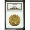 Image 1 : 1868-S $20  AU55 NGC. Highly attractive with frosty