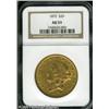 Image 1 : 1872 $20  AU53 NGC. A slightly scarcer Type Two dou