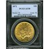 Image 1 : 1872 $20  AU58 PCGS. Moderately scarce as a date, w