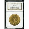 Image 1 : 1873 $20  Open 3 MS61 NGC. Attractive golden-orange