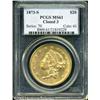Image 3 : 1873-S $20  Closed 3 MS61 PCGS. Lustrous and reason