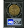 Image 2 : 1873-S $20  Open 3 AU50 PCGS. The Open 3 S-mint twe